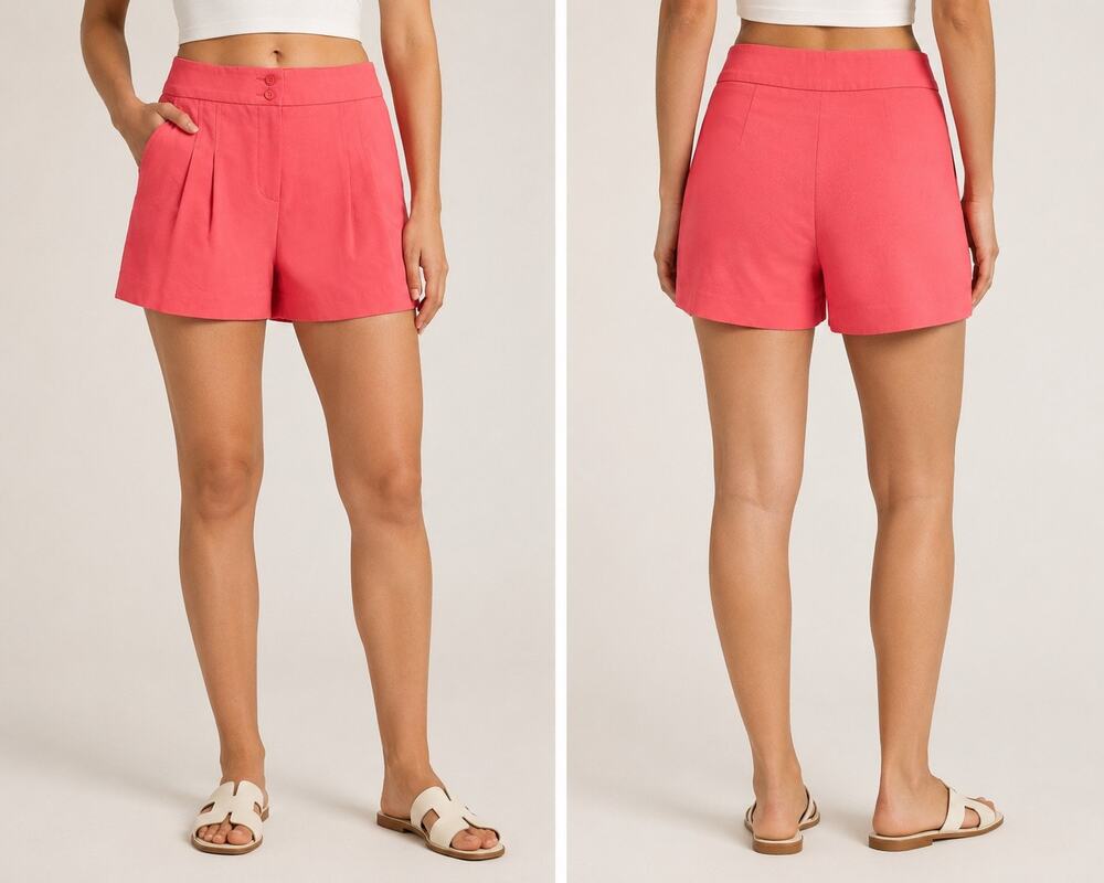 Trina Turk Pleated Shorts in Pink - Size: 6